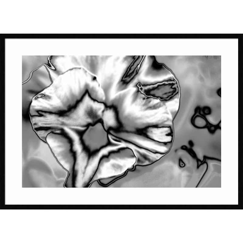 41&#34; x 30&#34; Abstract Flower No 1 November by Richard Booth Wood Framed Wall Art Print - Amanti Art, 1 of 10