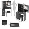 Vanity Desk Modern with Sliding Mirror and Drawer Storage for Bedroom 37in-3irtyhousy - 4 of 4
