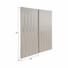 Decorative Dimensional Plaster Wall Art for Home Decor - Modern Canvas Wall Art for Dining, Bedroom, or Living Room Decor - Set of 2, 59", White - 4 of 4