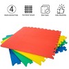 4-pack Of Interlocking Eva Foam Floor Tiles With Border Pieces - Great