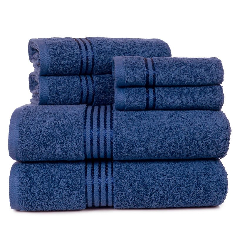 Solid Bath Towels And Washcloths 6pc - Yorkshire Home, 1 of 5