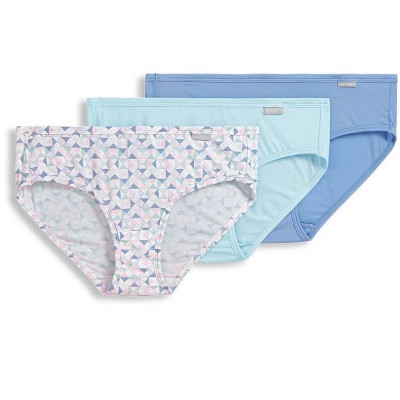 Jockey Women's Plus Size Elance French Cut - 3 Pack 8 Sky Blue/quilted  Prism/minty Mist : Target