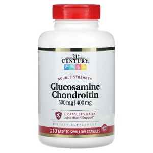 21st Century Glucosamine, Chondroitin, Double Strength, 210 Easy Swallow Capsules - 1 of 2