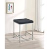 Coaster Afshan Modern Upholstered Square Vanity Stool Dark Gray - 2 of 4