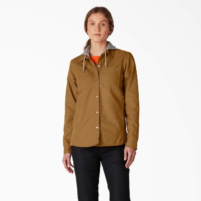 Dickies Women's Duck Hooded Shirt Jacket