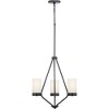 Progress Lighting Elevate Collection 3-Light Chandelier, Matte Black, Glass Shades - 2 of 3