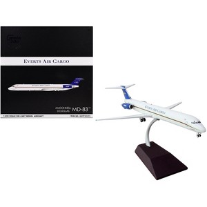 McDonnell Douglas MD-88 Commercial Aircraft "Everts Air Cargo" White w/Blue 1/200 Die Cast Model Airplane by GeminiJets - 1 of 3