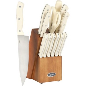 Oster Evansville 14 Piece Stainless Steel Blade Cutlery Set in White - 1 of 4