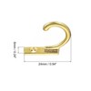 Unique Bargains Zinc Alloy Single Prong Vintage Clothes Towel Coats Backpack Scarf Keys Hat Cup Hanging Wall Hooks - 2 of 4