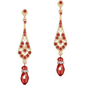 1920s Vintage Wedding Pearl Dangle Drop Earrings Art Deco Gatsby Earrings - 1 of 4