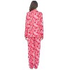 Casual Nights Women's Long Sleeve Rayon Button Down Pajama Set - 3 of 4