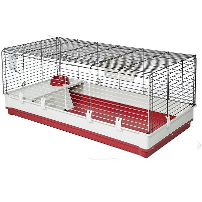 MidWest Homes For Pets Wabbitat 158XL Extra Large Rabbit, Guinea Pig, Hamster, and Small Animal Home Cage with Water Bottle, Food Bowl, and Hay Feeder