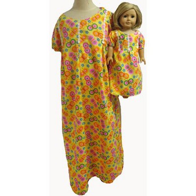 Matching Girls and Doll Clothes Butterfly Color Bursts Size 10