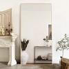 Caroline Leaning Full Length Floor Mirror,71"×32" Rounded Corner Standing Mirror, Aluminum Alloy Frame Full Length Mirror With Stand-The Pop Home - 2 of 4