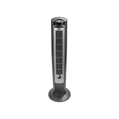 Photo 1 of Lasko T42951 42 Inch 3-Speed Wind Curve Quiet Slim Widespread Oscillating Tower Fan with Remote Control, Nighttime Setting, and Timer, Silver