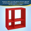 Kings Brand Furniture - Katelyn 4-Cube Open Bookcase, Kids Toy Storage Shelf Organizer - 3 of 4