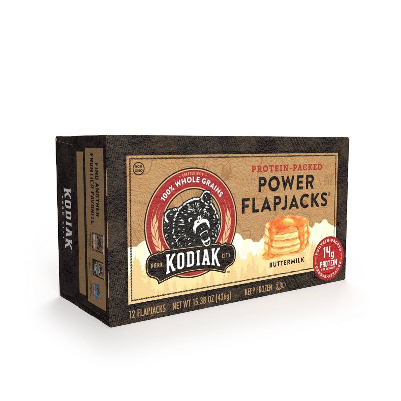 Kodiak Protein-Packed Power Flapjacks Buttermilk Frozen Pancakes - 12ct, 3 of 10