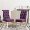 NicBex Round Dining Room Table Set for 4 Morden Kitchen Table Set with 4 Tufted Chairs and Pedestal Base for Kitchen - 4 of 4