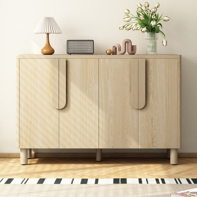 4-Door Sideboard with Adjustable Shelves, Buffet Storage Cabinet, Console Table for Dining Room, Entryway, Kitchen-Maison Boucle