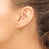 Black Bow Jewelry Polished Dragonfly Dangle Earrings in 14k Yellow Gold - 3 of 4