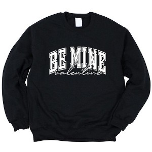 Simply Sage Market Women's Graphic Sweatshirt Be My Valentine Varsity - 1 of 4
