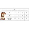 Coolmee 2 Piece Bestselling Bikini Set U-Wire Cutout Swimsuit High Waisted Textured Summer Beach Swim Bathing Suits - 2 of 2