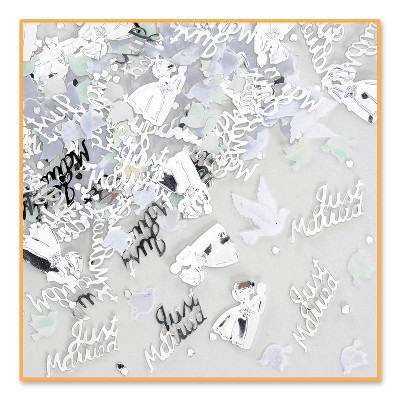 Beistle Wedding Day Confetti, 4 bags of .5 oz (4/Pkg) Multicolored