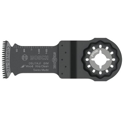 Bosch Starlock 1-1/4 in. X 4 in. L Bi-Metal Plunge Blade 3 pk
