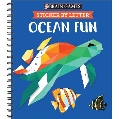 Brain Games - Sticker by Letter: Ocean Fun (Sticker Puzzles - Kids Activity Book) - by Publications International Ltd_4