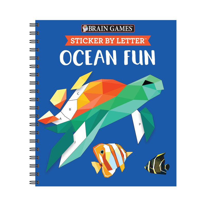 Brain Games - Sticker by Letter: Ocean Fun (Sticker Puzzles - Kids Activity Book) - by Publications International Ltd, 1 of 6