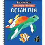 Brain Games - Sticker by Letter: Ocean Fun (Sticker Puzzles - Kids Activity Book) - by Publications International Ltd