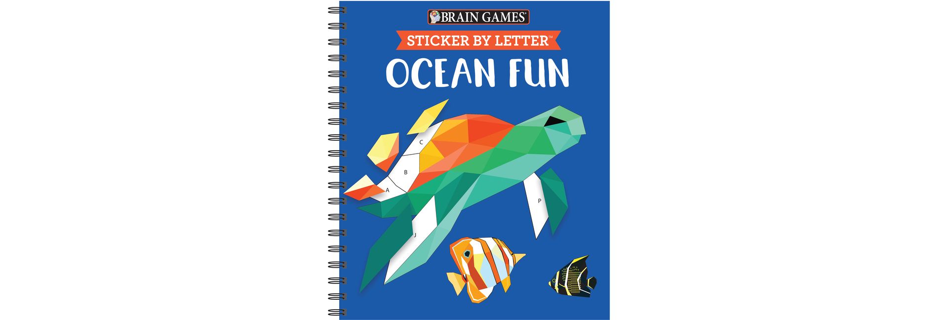 Brain Games - Sticker by Letter: Ocean Fun (Sticker Puzzles - Kids Activity Book) - by Publications International Ltd