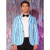 INSPIRE CHIC Men's One Button Business Stripes Patterned Blazers - 2 of 4