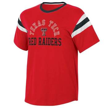 NCAA Texas Tech Red Raiders Women's Short Sleeve Stripe T-Shirt