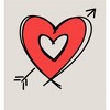 V Day Arrow Heart Adult Long Sleeve Hoodie - 2 of 2