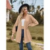Women's Textured Knit Cardigan Longline Shacket with Drop Shoulder for Fall Outfits - 4 of 4