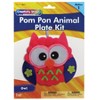 Creativity Street® Pom Pon Animal Plate Kit, Owl, 7" x 8" x 1", 6 Kits - 2 of 4