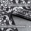 WhizMax Modern Rugs Floral Print Mat Non-Slip Boho Low Pile Non-Shedding Carpet - 3 of 4