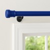 Home Mart Goods Royal Blue Adjustable Spring Tension Curtain Rod Heavy Duty Anti-slip 42-72" Inches - 2 of 4