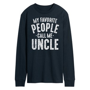 Men's - Instant Message - My Favorite People Call Me Uncle Long Sleeve Graphic T-Shirt - 1 of 4
