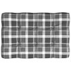 vidaXL Indoor/Outdoor Pallet Sofa Cushions 7 pcs Set - 100% Polyester Fabric, Gray Check Pattern, Ideal for Garden Sofas - 4 of 4