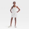 Girls' Square Neck Seamed Denim Dress - art class™ - 3 of 3