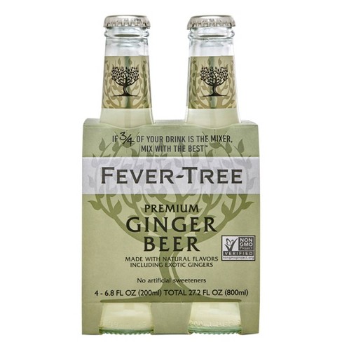 Fever Tree Premium Ginger Beer 4pk 200ml Bottles Target