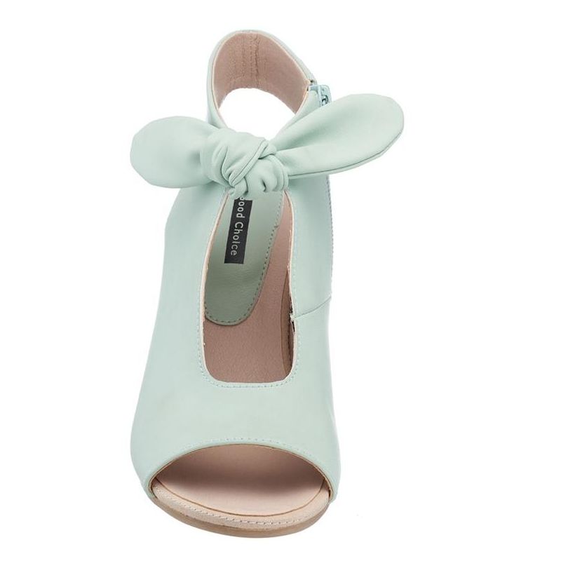 GC Shoes Kimora Bow-Tie Cut Out Block Heel Sandals, 3 of 6