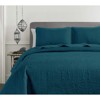 FIONECA Oversized 3 Piece Quilted Bedspread Set Includes Bedspread Matching Shams For Versatile Bedroom Styling - 2 of 4