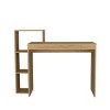 INFURNIC Desks Modern Desk with Open Shelving Easy to Assemble Strong and Durablefor Organized Workspace, Brown, 15.7"*43.3"*35.4" - 2 of 4