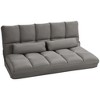 NicBex Bean Bag Chair with Adjustable Backrest and Headrest Convertible Floor Chair Lazy Sofa Chair with 2 Pillows for Living Room, Bedroom - 3 of 4