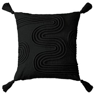 20"x20" Oversize Lyra Square Throw Pillow - Crescent & Starlight - 1 of 4