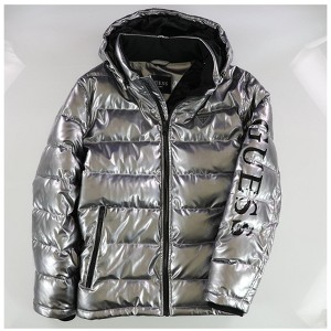 GUESS Mens Holographic Puffer Jacket - 1 of 2