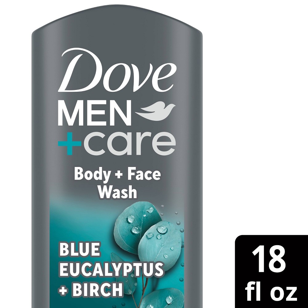 Photos - Shower Gel Dove Men+Care Blue Eucalyptus & Birch Relax & Uplift Body Wash Soap - 18 f